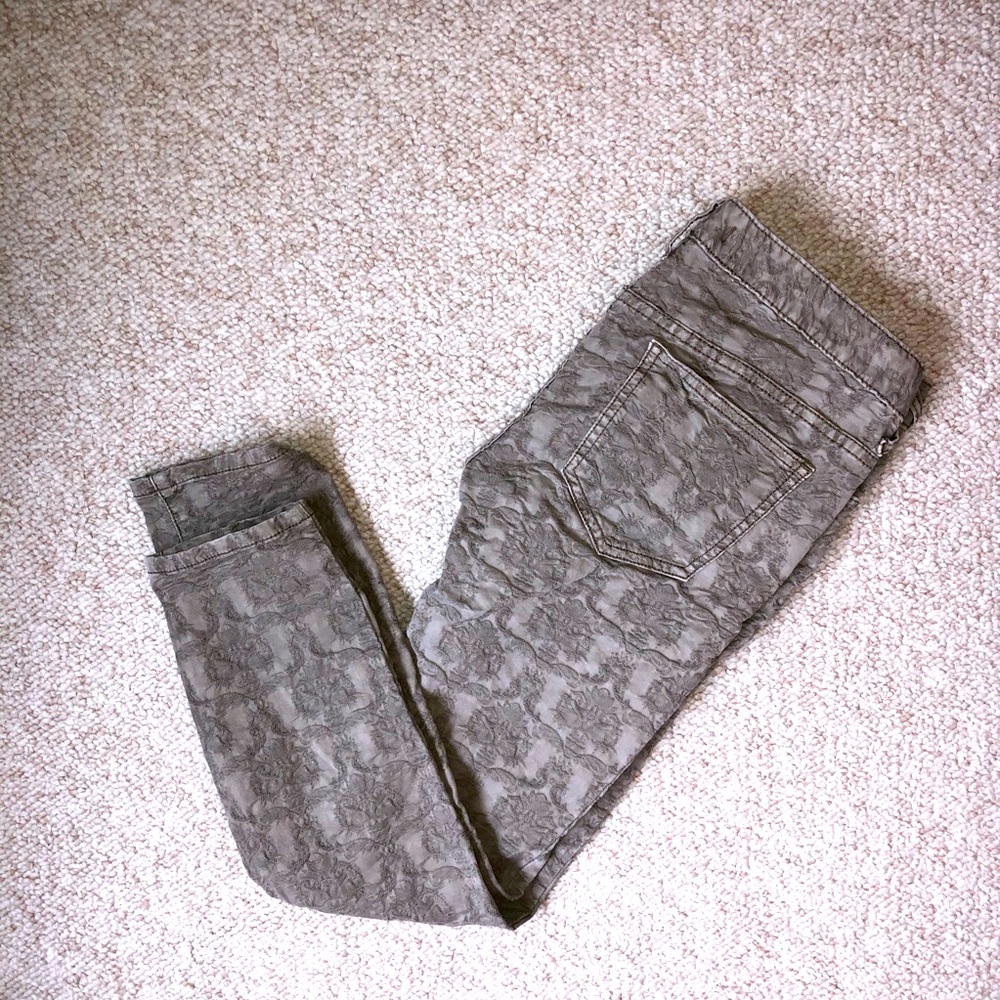 Free People Printed Ankle Length Jean